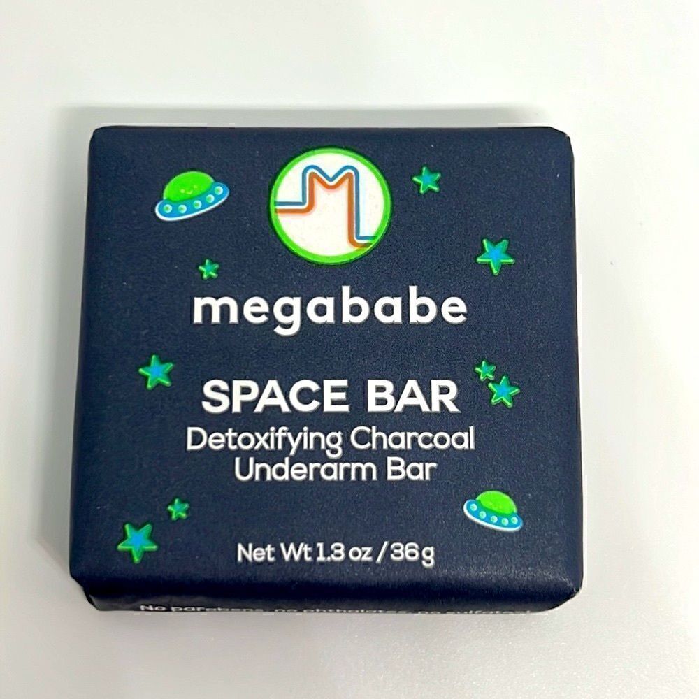 $6🌟 MEGABABE Space Bar Detoxifying Charcoal Underarm Bar